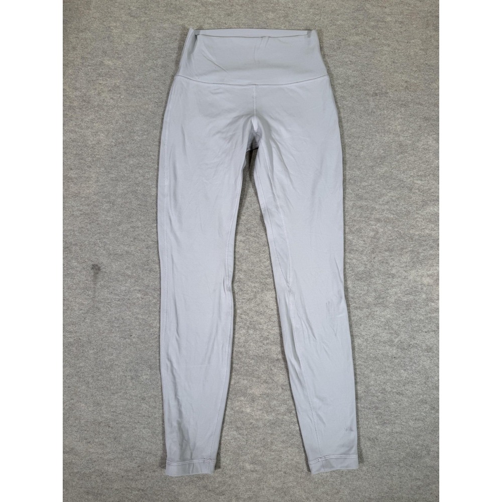 Lululemon Leggings Womens 6 Gray High Rise‎ Ankle Yoga Athletic Gym Tight